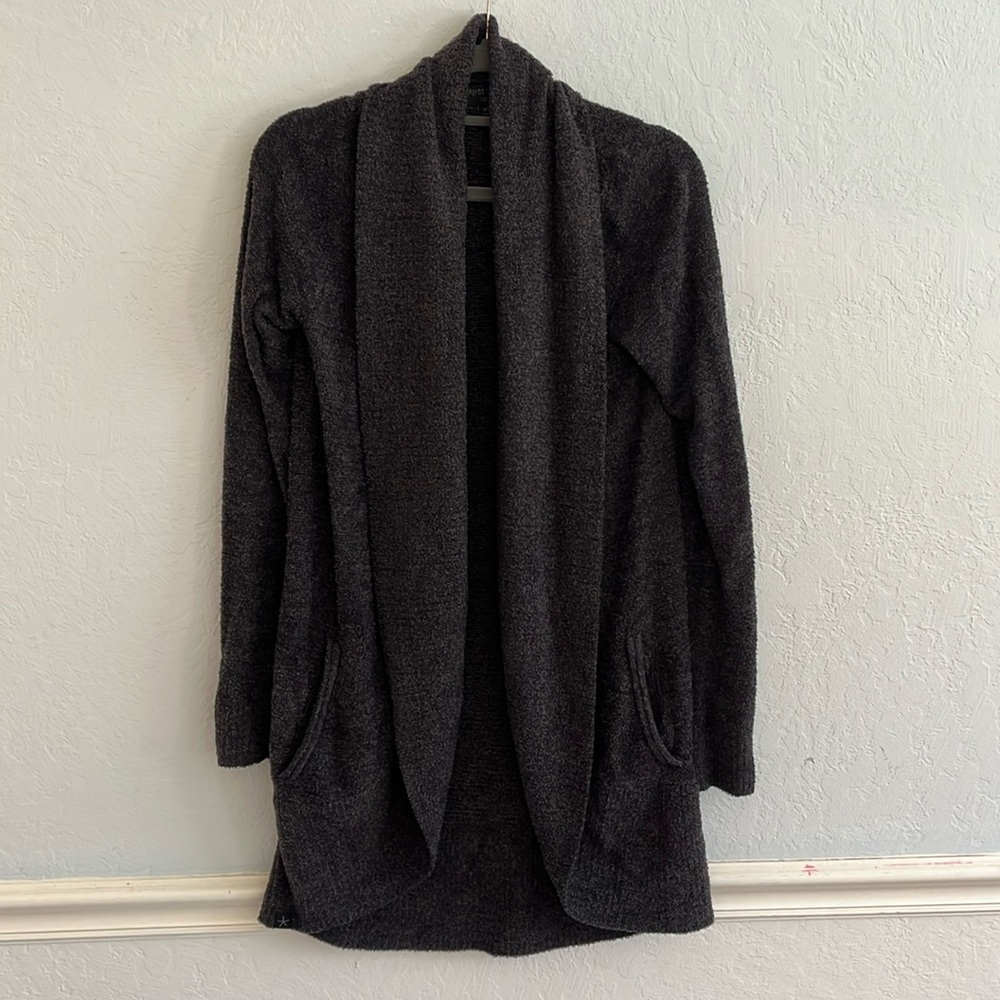 Barefoot Dreams open shawl cardigan with pockets